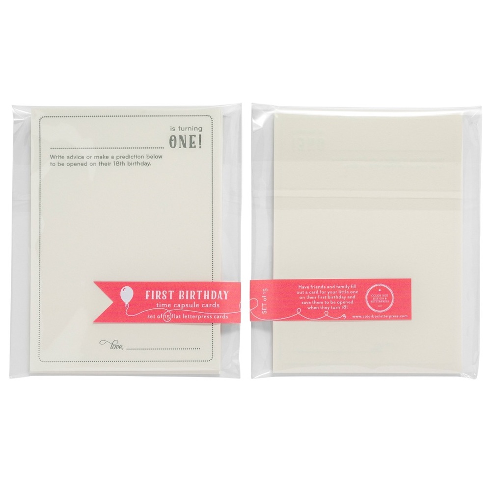 1st Birthday Time Capsule